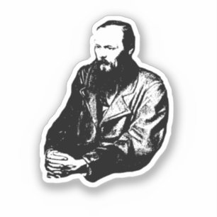 Sticker rond classique Dostoyevsky