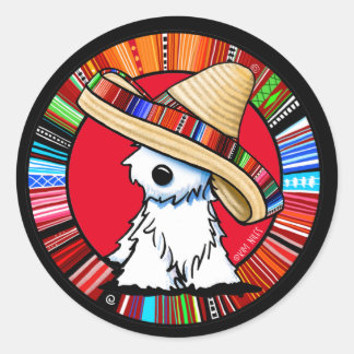 Sticker rond classique Fiesta Westie