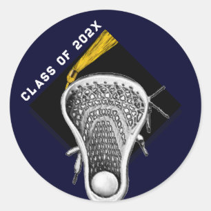 Sticker rond classique Lacrosse Seniors