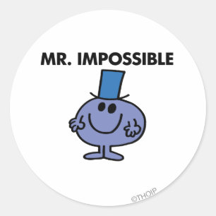 Sticker Rond Classique M. Impossible