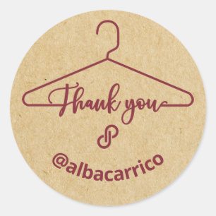 Sticker rond classique Merci Poshmark