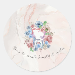 Sticker rond classique - Né pour créer la beauté
