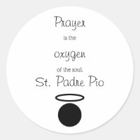 Sticker rond classique pour citations de Saint-Pad