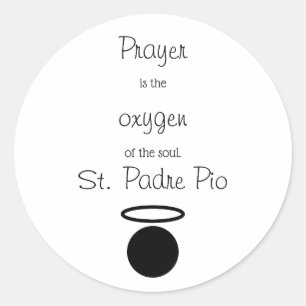 Sticker rond classique pour citations de Saint-Pad