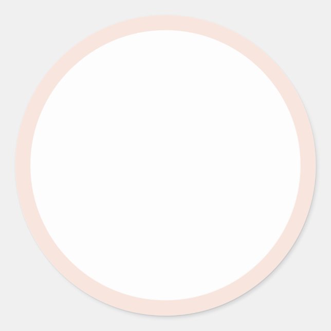 Sticker rond classique rose vif (Devant)