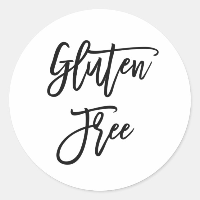 Sticker rond classique sans gluten (Devant)