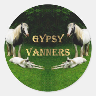 Sticker rond classique Tzigane Vanners