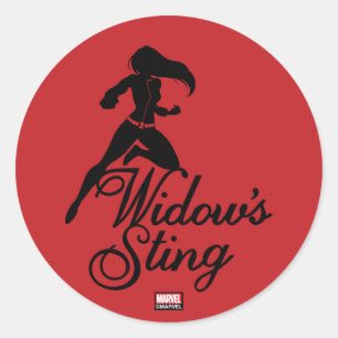 Sticker Rond Classiques Avengers   Black Widow "La Piqûre de la