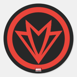 Sticker Rond Classiques Avengers   Icône de Falcon