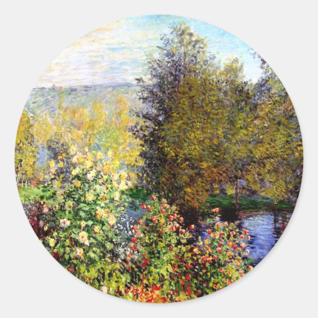 Sticker Rond Claude Monet A (Devant)