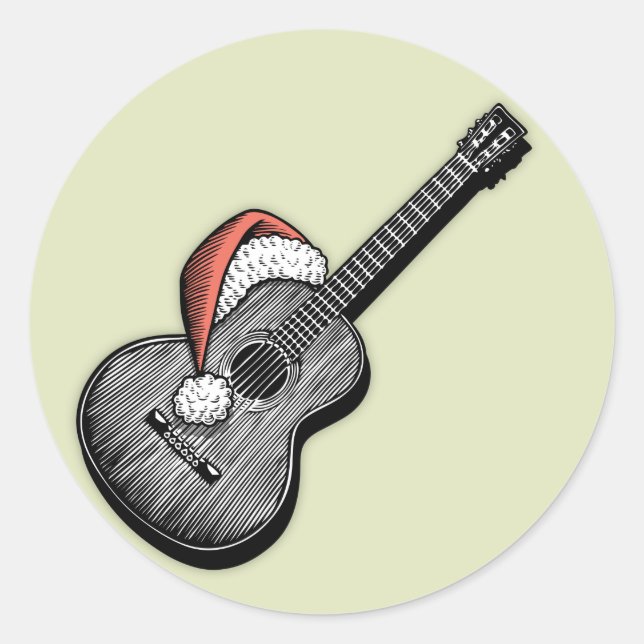 Sticker Rond Claus acoustiques (Devant)