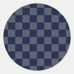 Sticker Rond Clavier bleu marine
