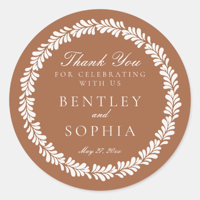 Sticker Rond Clay Talavera Carrelage Espagne Fiesta Mariage Fav (Devant)