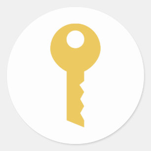 Sticker Rond Clé