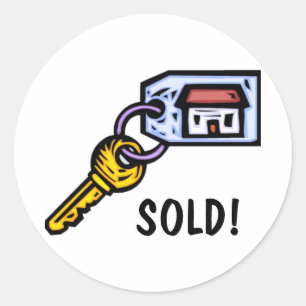 Sticker Rond Clé de Chambre