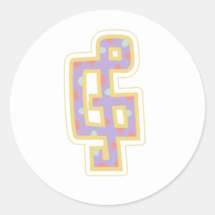 Sticker Rond clef de jolis