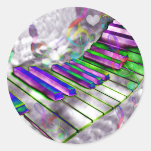 Sticker Rond Clés de mon coeur#2_