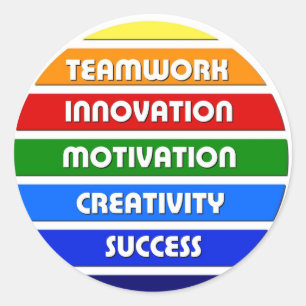 Sticker Rond Clés de succès