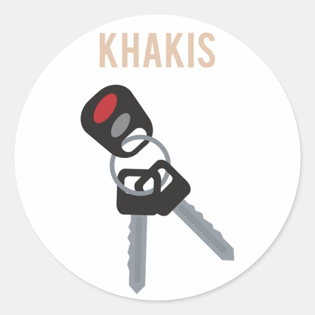 Sticker Rond Clés de voiture Boston Accent (Devant)