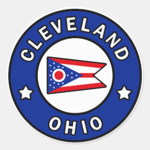 Sticker Rond Cleveland Ohio
