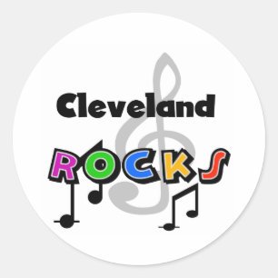 Sticker Rond Cleveland Rocks