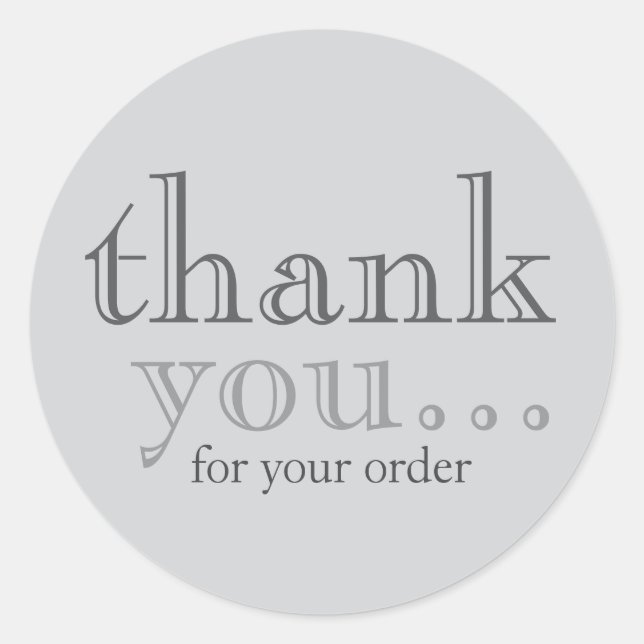 Sticker Rond Client Merci (Devant)