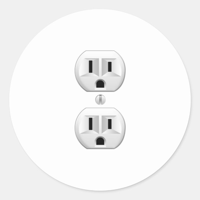 Sticker Rond Cliquer sur le bouchon électrique pour Customiser  (Devant)