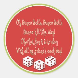 Sticker Rond cloches bunco, cloches bunco