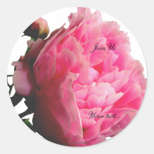 Sticker Rond Cloisons d'enveloppe personnalisées Luscious rose 