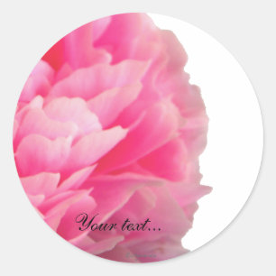 Sticker Rond Cloisons d'enveloppe personnalisées Luscious rose 