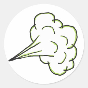 Sticker Rond Cloud Fart