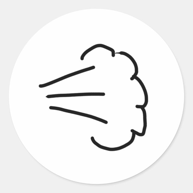 Sticker Rond Cloud Fart (Devant)