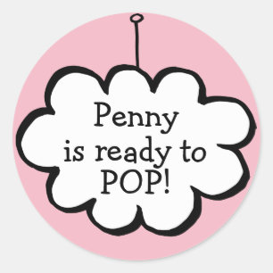 Sticker Rond Cloud sur une chaîne prête à POP