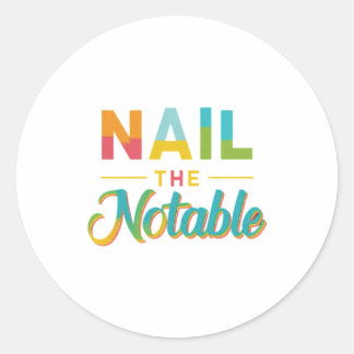 Sticker Rond Clouer le notable