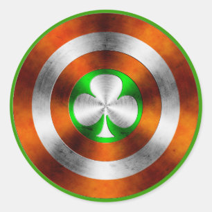 Sticker Rond Clover d'Irlande