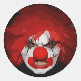 Sticker Rond Clown