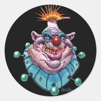 Sticker Rond Clown