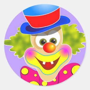 Sticker Rond Clown
