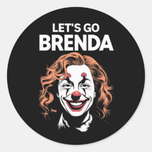 Sticker Rond Clown Kamala Allons-y Brenda