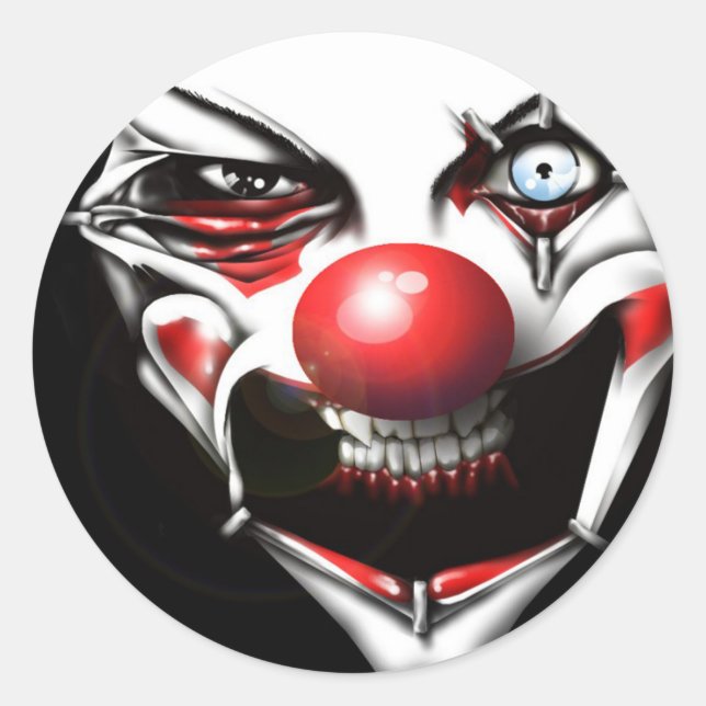Sticker Rond Clown malin (Devant)