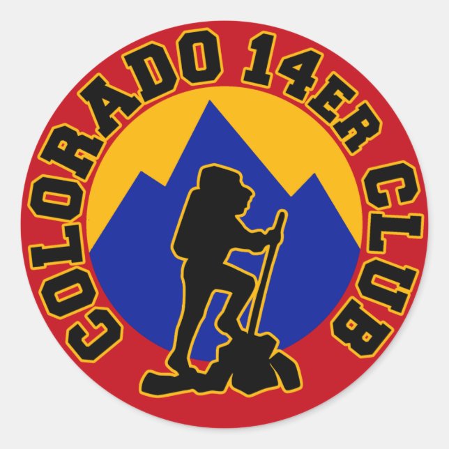 Sticker Rond Club Colorado 14er (Devant)