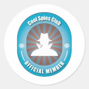 Sticker Rond Club cool Spies