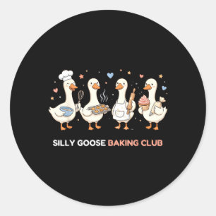 Sticker Rond Club de Cuisine de l'Oie Blagueuse Maman Maman Pât