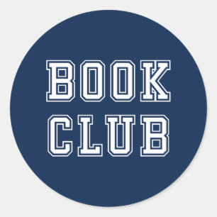 Sticker Rond Club de livres de style variable avec couleur modi