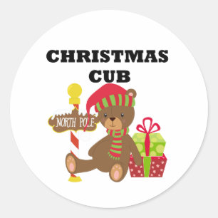 Sticker Rond Club de Noël