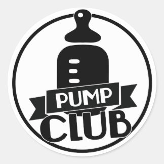 Sticker Rond Club de pompe d'allaitement