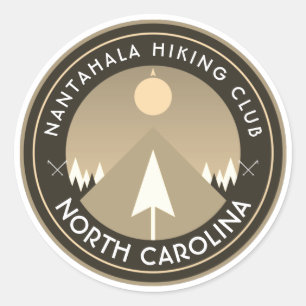 Sticker Rond club de randonnée nantahala carolina nord