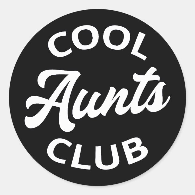 Sticker Rond Club des Aunts cool I (Devant)