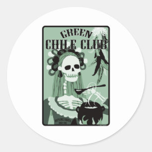 Sticker Rond club-enfant vert