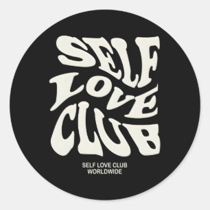 Sticker Rond Club Self Love